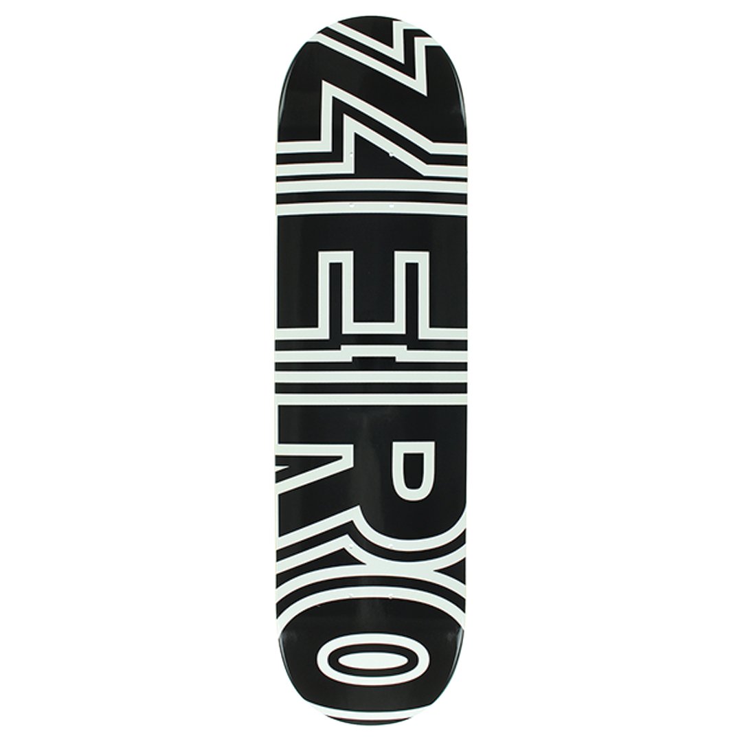 Zero Bold Deck Black/White - 8.25" - Vault Board Shop Zero