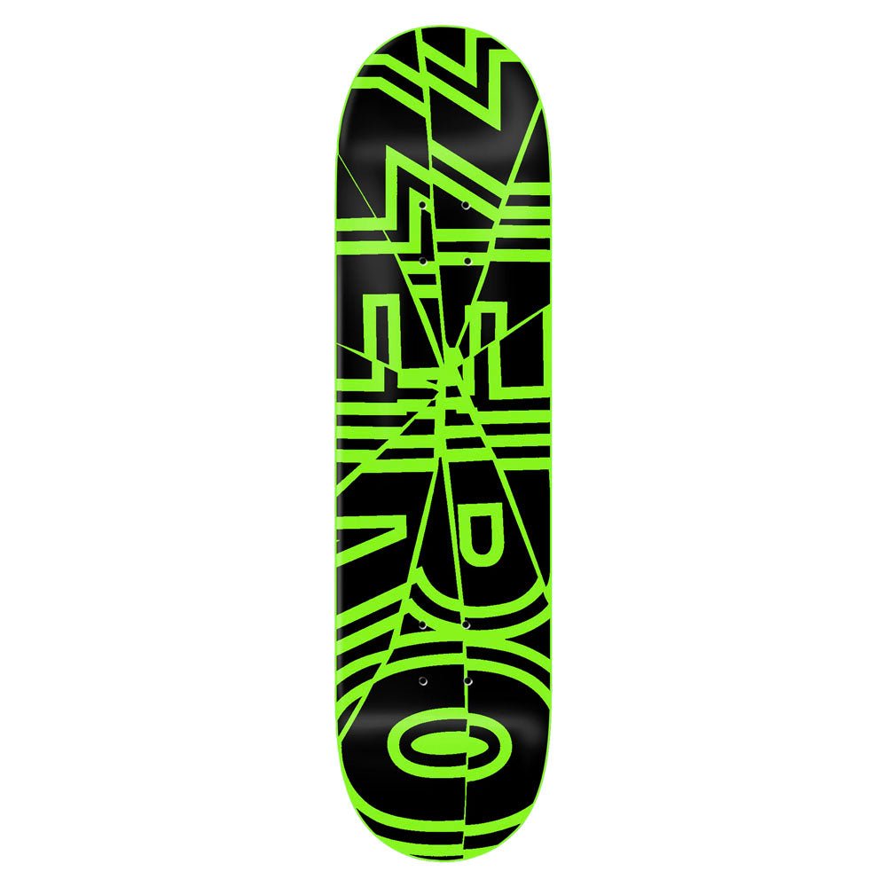 Zero Shattered Bold Deck Black/ Neon - 8.5" - Vault Board Shop Zero