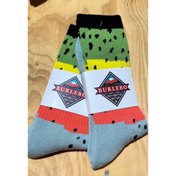 Burlebo Rainbow Trout Socks - Multi
