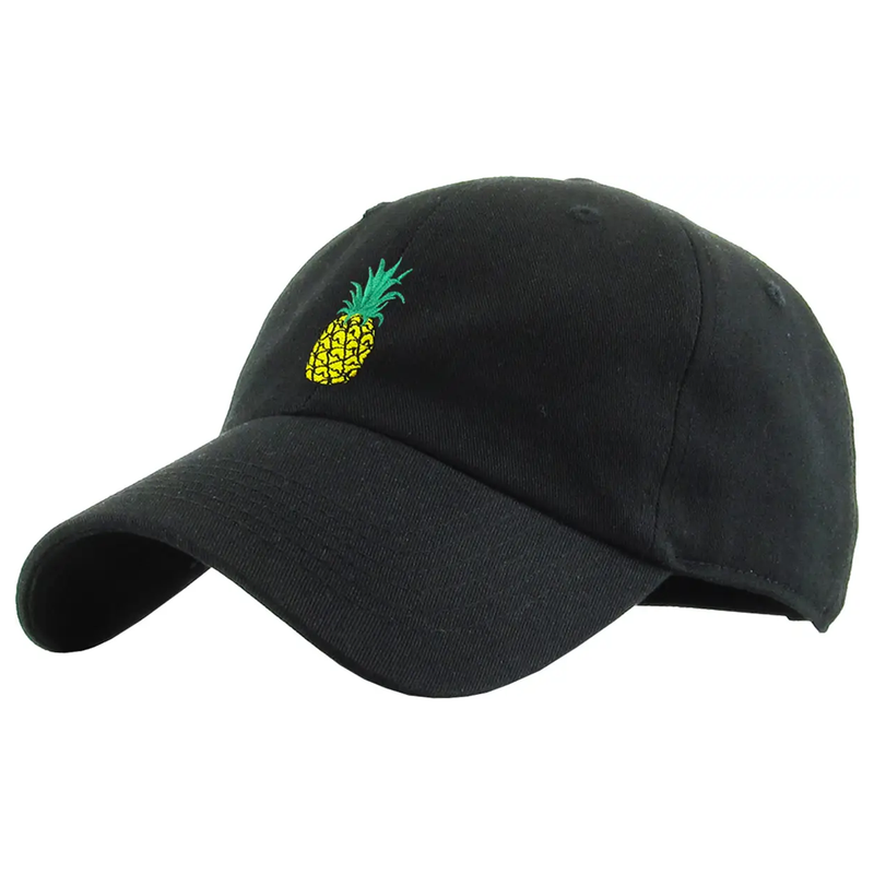 Vault Pineapple Embroidered Hat - Black