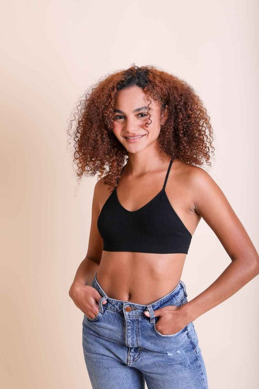 Women's Tattoo Mesh Racerback Bralette - Multiple Colors