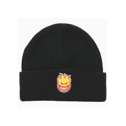 Spitfire Big Head Fill Beanie Embroidered - Black/ Red/ Gold