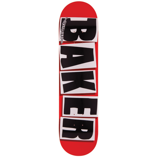 Baker Brand Logo Red/Black Deck - 8.3875"