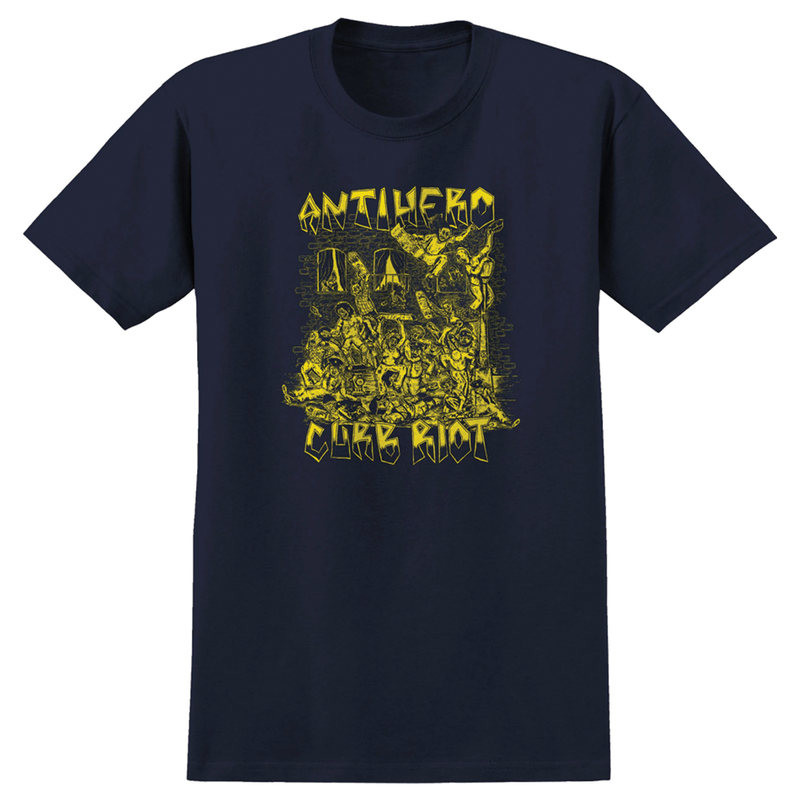 Antihero Curb Riot Tee - Navy