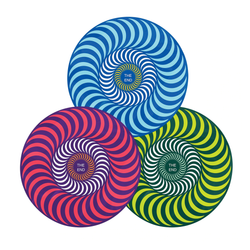 Spitfire Tri-Color Swirl Sticker 4"