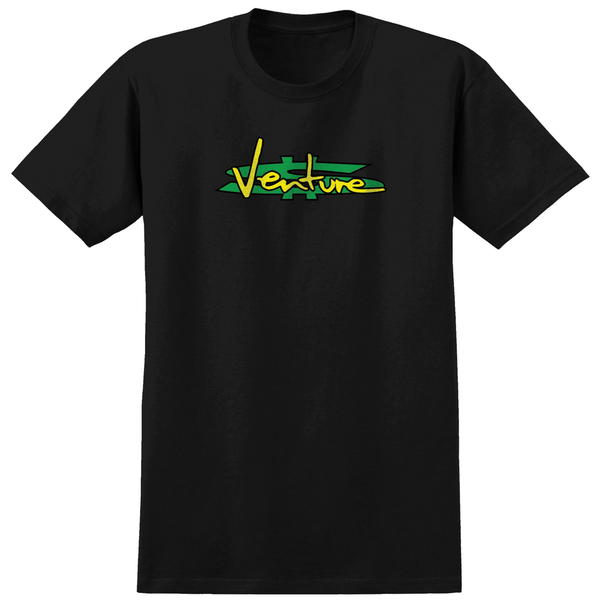 Venture Paid Tee - Black/Green