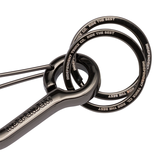 Independent Bauhaus Clip Key Chain - Gunmetal