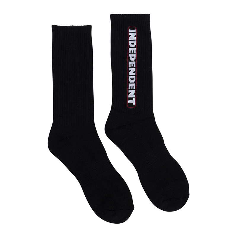 Independent Bar Logo Crew Socks - Black
