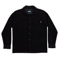 Creature Void Long Sleeve Corduroy Shirt - Black