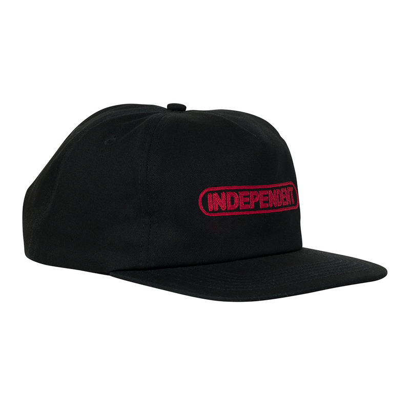 Independent Baseplate Snapback Hat - Black