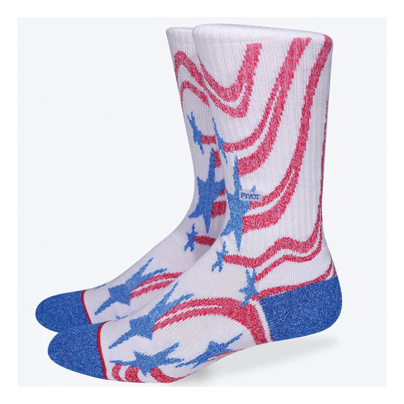Pyvot Stars and Stripes Socks - Red/ White/ Blue