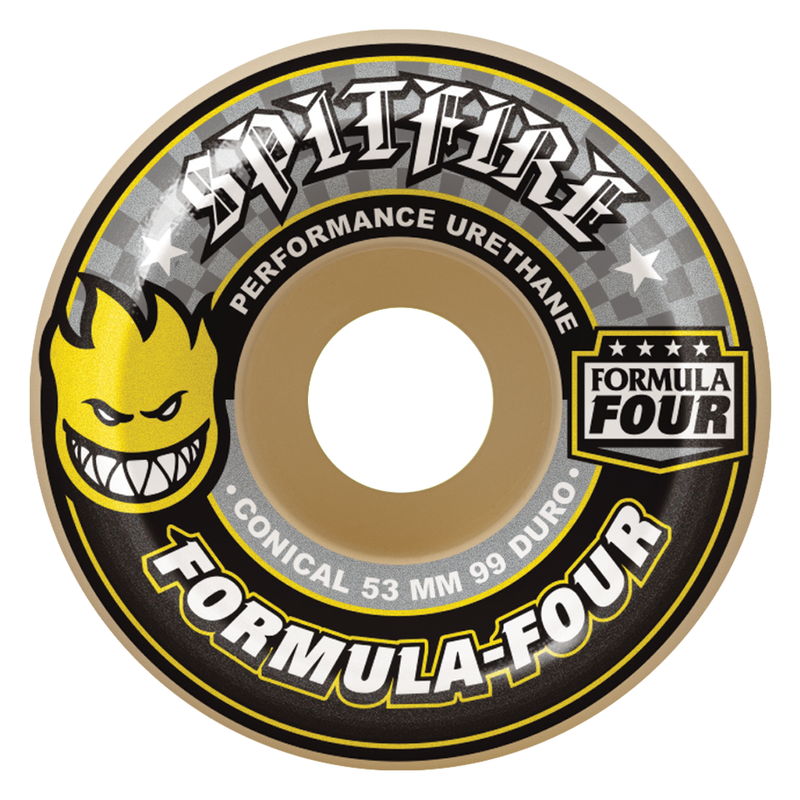 Spitfire Formula 4 Conical Full 99d Yellow - 53mm